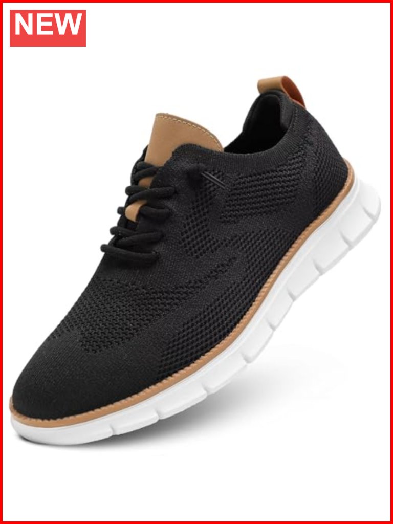 Men's Oxfords Fashion Mesh Casual Dress Walking Sneakers Comfortable